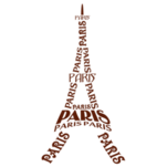 Samolepka na zeď: Samolepka na zeď Eiffelova věž na stěn